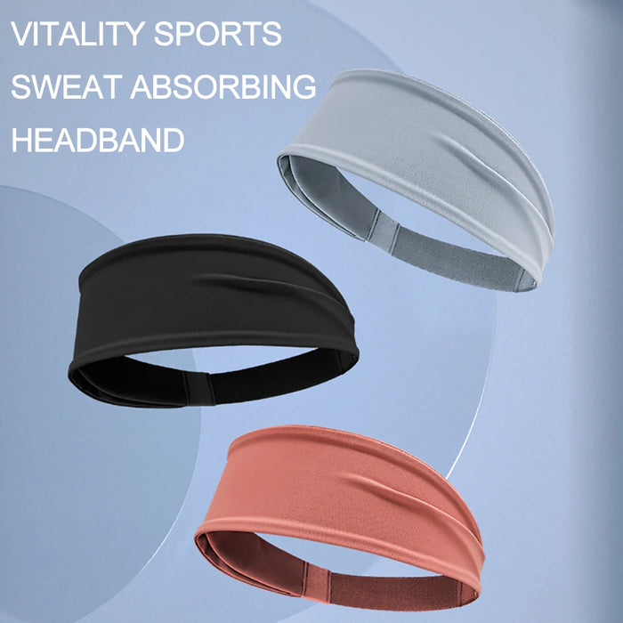 Non Slip Sport Headband For Men & Women Moisture Wicking Sweatband For Fitness Running Cycling Yoga