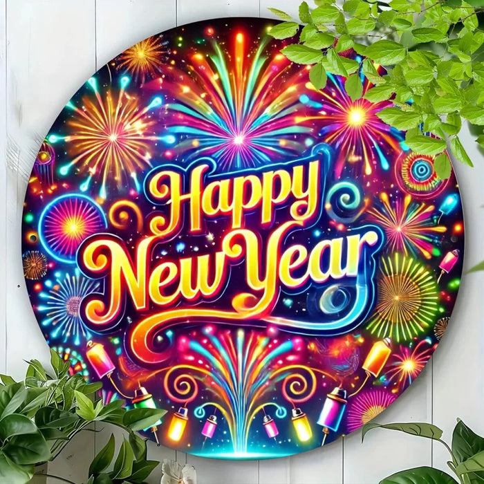 2D Aluminum Tin Sign Festive Wall Art For Home Window Garden Bar & Office