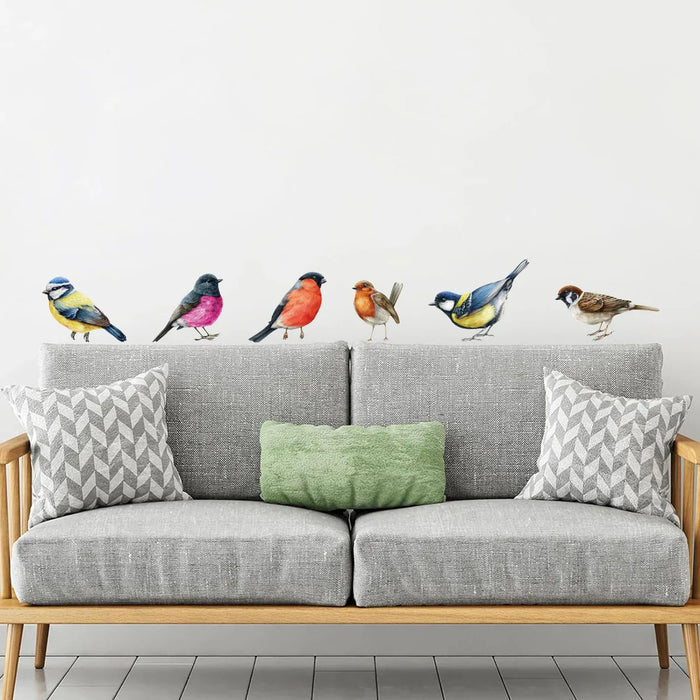 Colourful Bird Wall Decals For Kids Room Decor