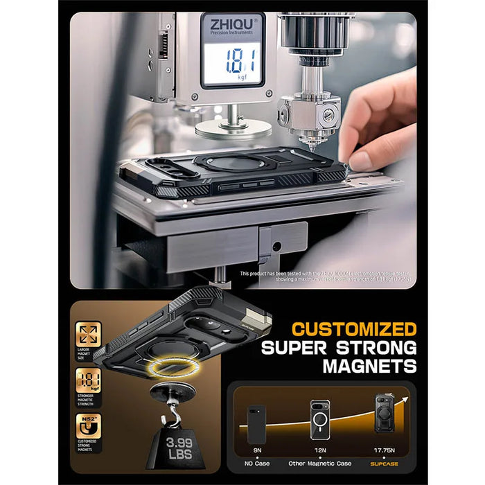 For Google Pixel 9A 2025 Ub Grip Heavy Duty Drop Protection Rugged Shockproof Magnetic Phone Case With Ring Holder