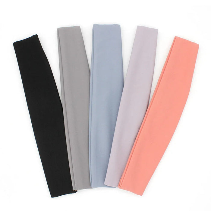 Absorbent Sweatband For Gym Running Cycling Elastic Headband For Fitness Tennis Yoga