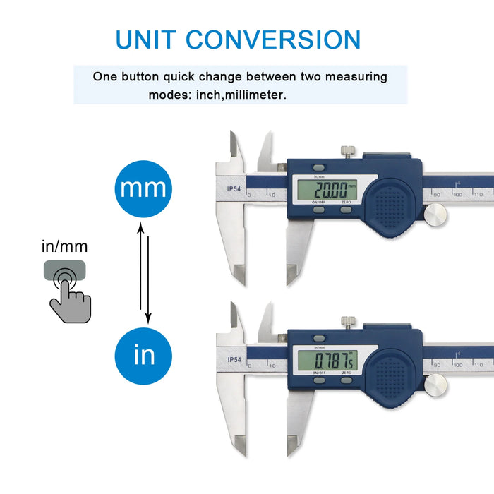 Stainless Steel Digital Caliper Precise Measuring Tool