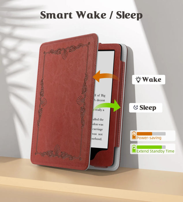 For 7 Inch / 6.8 Inch Kindle Paperwhite 12Th / 11Th Gen-2024 / 2021 And Kindle Coloursoft Signature Edition Slim Pu Shell Case