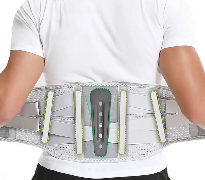 Lower Back Brace With Bionic Support Lumbar Belt With Breathable Mesh & Pad