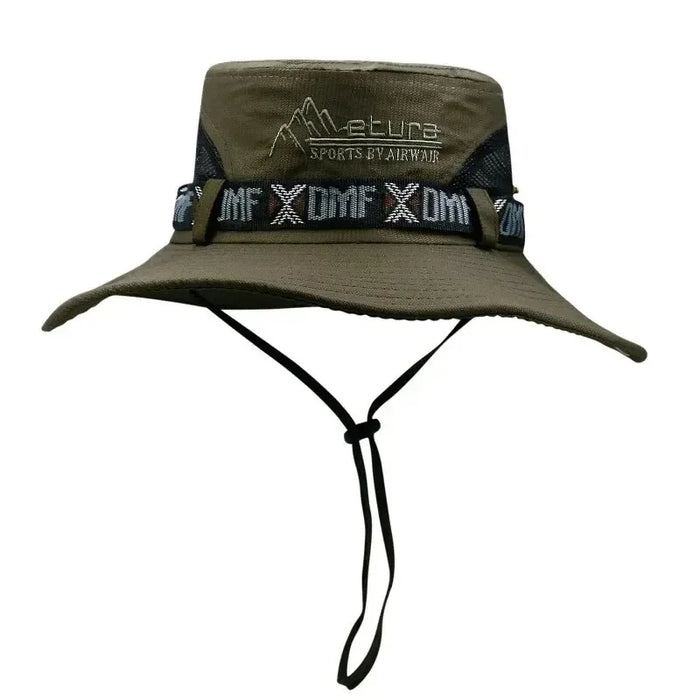 Uv Protection Wide Brim Bucket Hat For Men