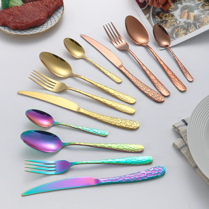 4 / 16 / 24 Piece Stainless Steel Cutlery Set For Family Restaurant Or Home Use