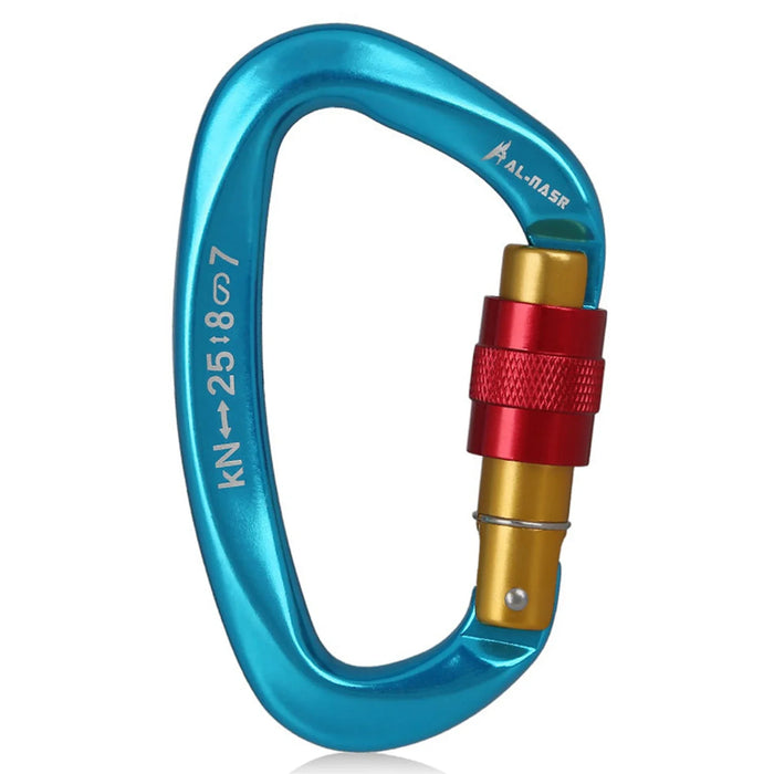 25Kn D Shape Carabiner For Climbing & Rappelling