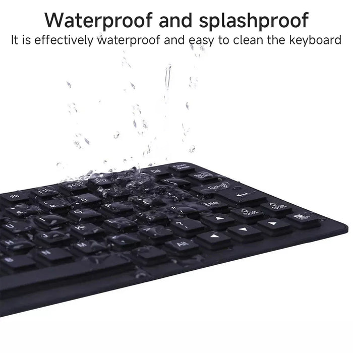 Flexible Waterproof Gaming Keyboard 85 Keys Usb Wired Foldable For Macbook