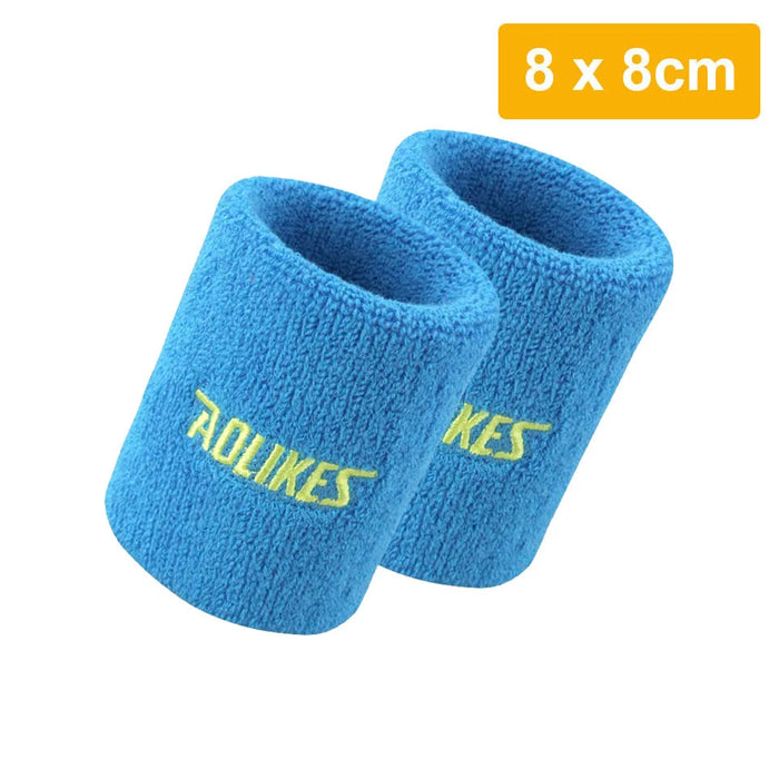 Pair of Moisture Wicking Sports Wristbands For Men & Women Tennis Basketball Running