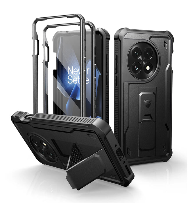 For Oneplus 13 5G 2025 Full Body Bumper Military Grade Armor Shockproof Shell Case Bracket With Built In Screen Protector