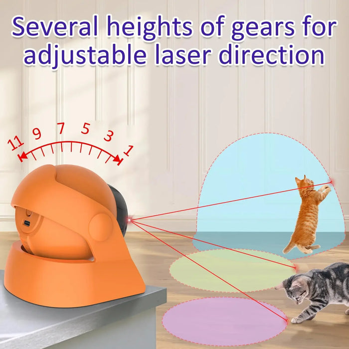 Interactive Cat Laser Toy Adjustable & Rechargeable
