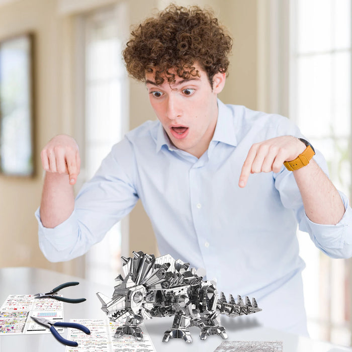 3D Dinosaur Puzzle Kit For Diy Brain Teasing Fun