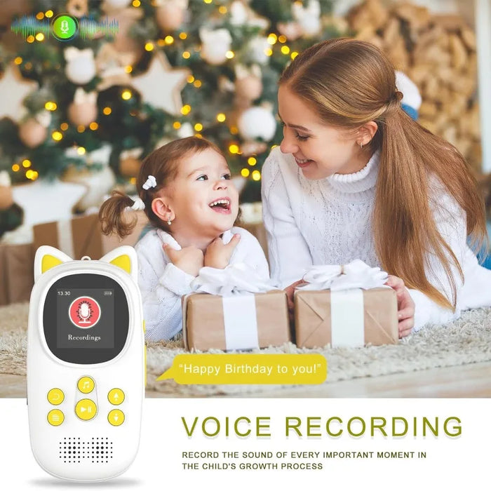 32Gb Bluetooth Mp3 Player For Kids Hd Speaker Voice Record Pedometer