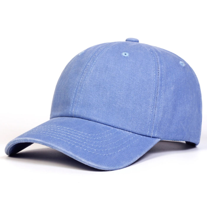 Adjustable Light Wash Baseball Cap For Outdoor Sun Protection