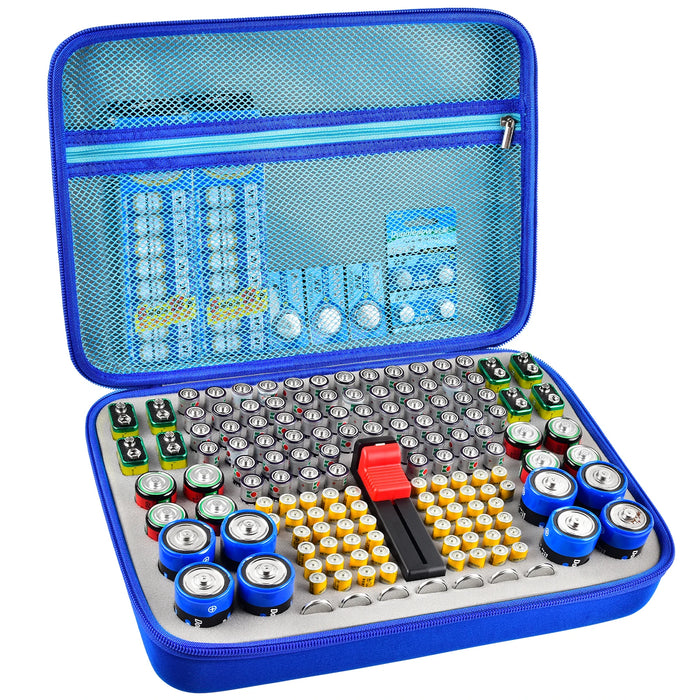 Battery Storage Case Tester Organize Batteries In Garage