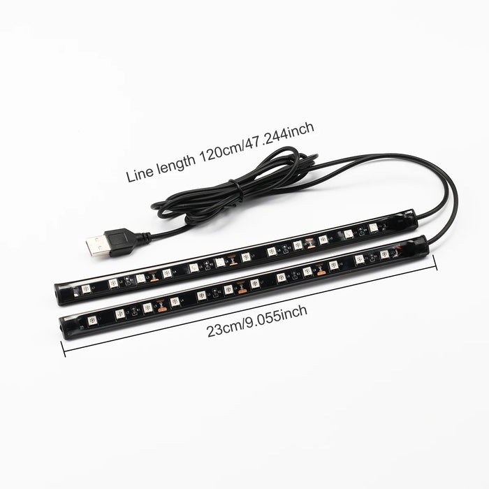 Usb Car Interior Led Strip Lights Universal Fit