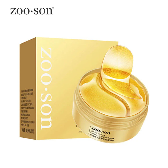 60 Piece Gold Crystal Collagen Eye Mask For Dark Circles & Bags