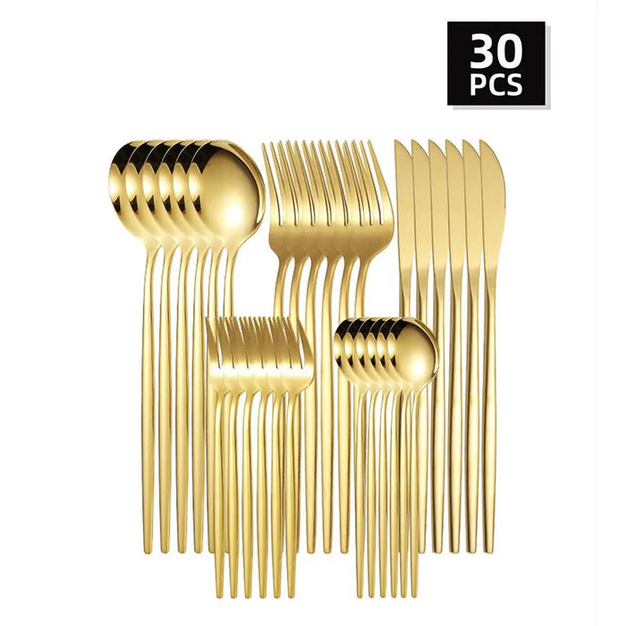 5 / 30 Piece Stainless Steel Cutlery Set For Banquet Guests