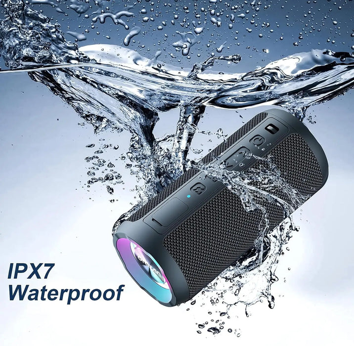 Portable Bluetooth Speaker 24W Ipx7 Waterproof Hifi Stereo 30H Playtime
