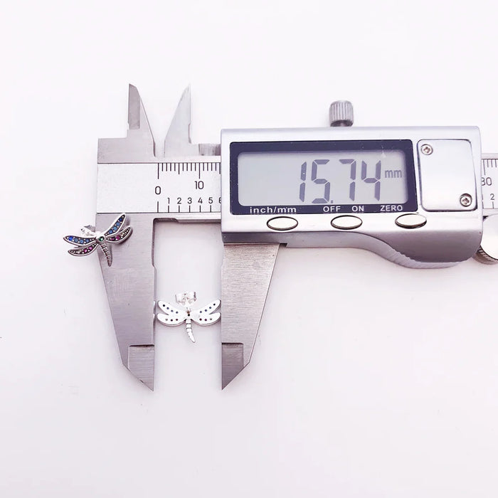 925 Sterling Silver Dragonfly Stud Earrings Boho Gift For Women