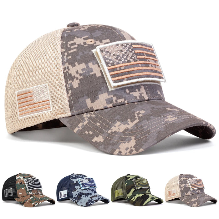 Usa Flag Baseball Cap Adjustable Sun Hat For Outdoor Activities