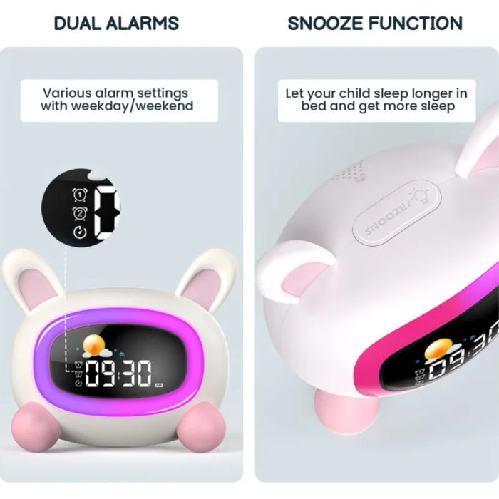 Kids' Sleep Training Alarm Clock With Sound Machine