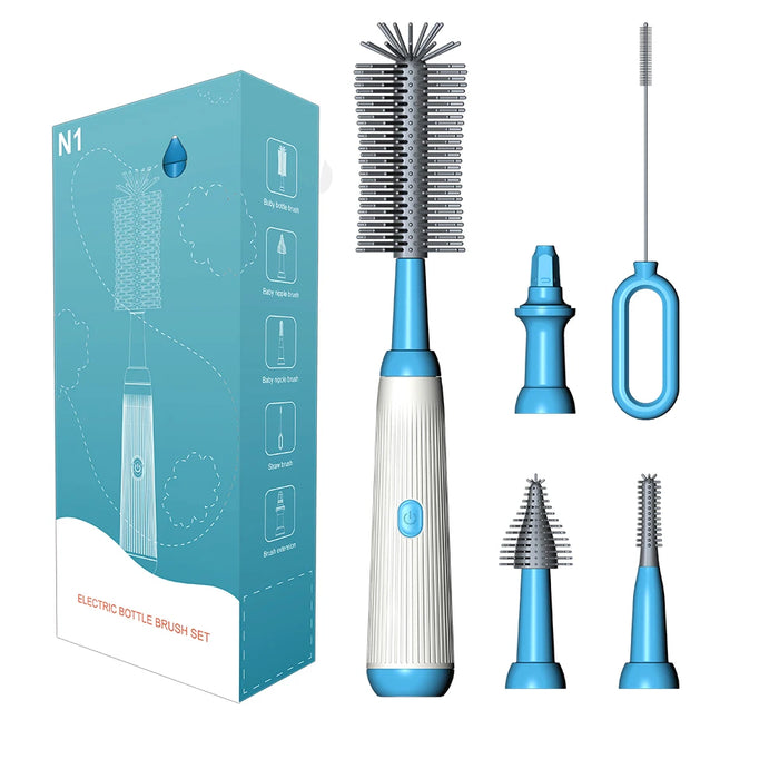 Silicone Cordless Baby Bottle Brush With Extensions