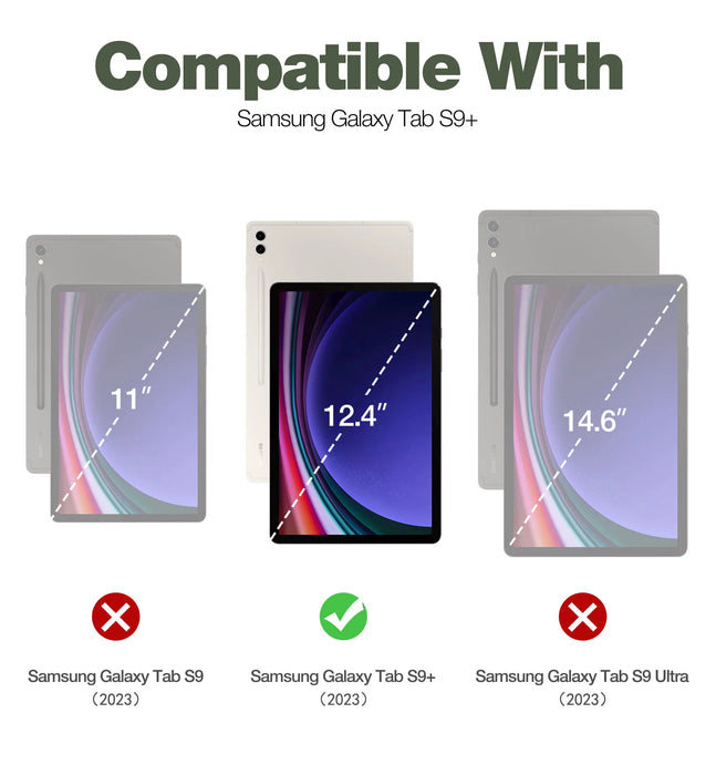 For Samsung Galaxy Tab S10 Plus Built In Screen Protector & Kickstand With Pen Holder Heavy Shockproof Full Body Protective Case