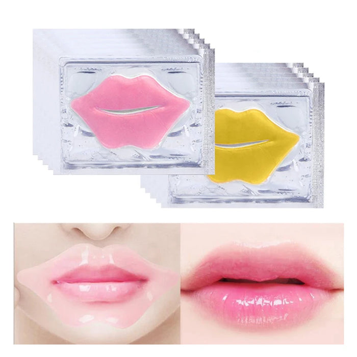20 Crystal Collagen Lip Patches Moisturizing & Brightening Lip Mask For Nourished Lips