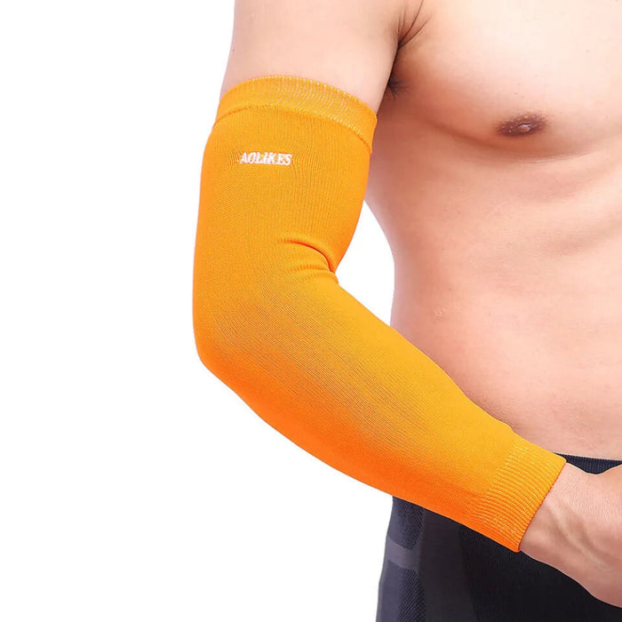 Sports Arm Sleeve For Pain Relief Elastic Elbow Protector For Basketball Tennis Soccer Volleyball