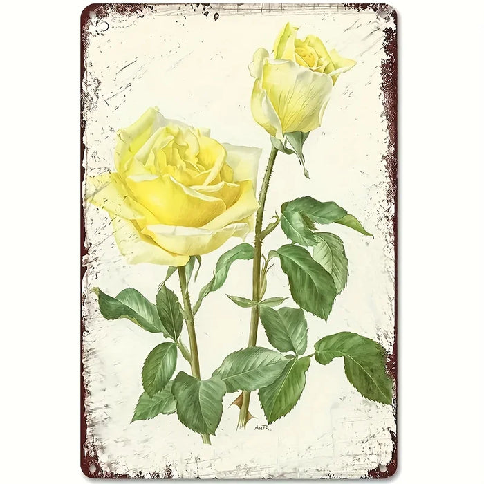 French Country Rose Poster For Garden Decor