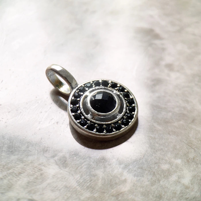 925 Sterling Silver Bohemia Fashion Jewelry Black Ornament Pendant Gift For Women