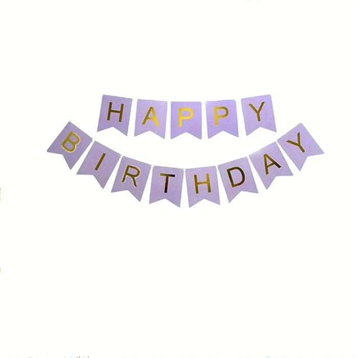 65Pcs Birthday Balloon Set Pentacle Unicorn Balloon Birthday Flag Paper Flowers For Birthday Party Anniversary Decoration