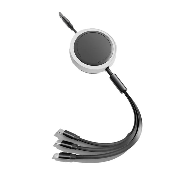 3 In 1 Fast Usb Charger Cord For Smartphones Portable & Colourful