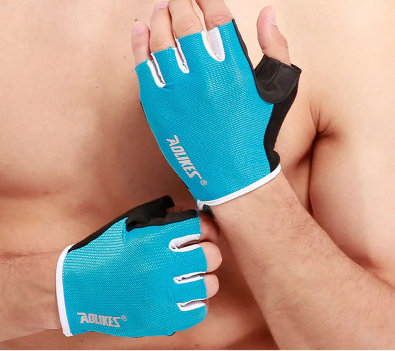 Breathable Fingerless Workout Gloves For Powerlifting Men And Women Training