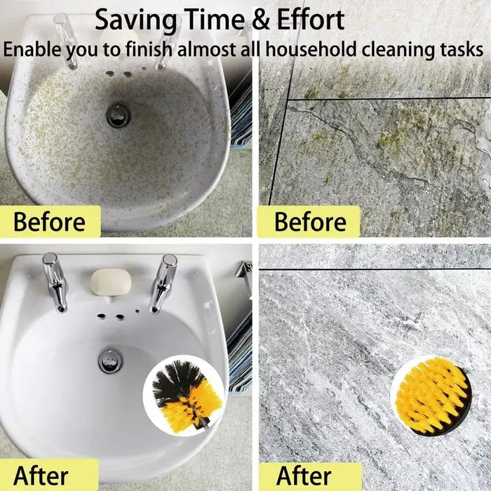 7 Piece Electric Cleaning Brush Set for Household Use