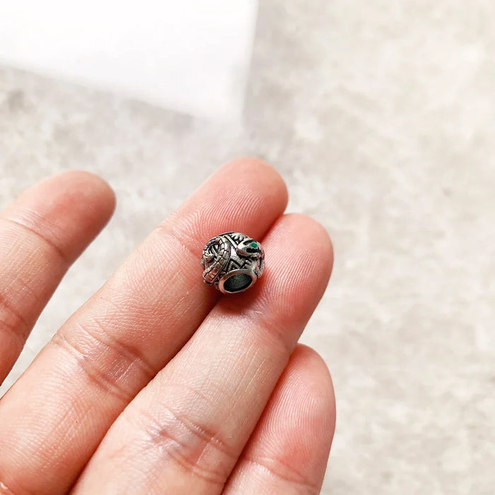 925 Sterling Silver Strength Lizard Charm Bead For European Bracelets