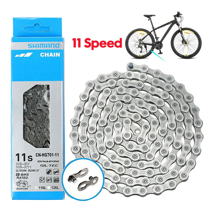 11 Speed Bike Chain 116L Quick Link For Road & Mtb