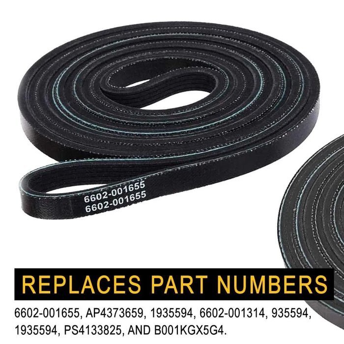 6602-001655 Dryer Drum Belt For Samsung Dryer 5Ph2337 935594 6602-001314 Ps4133825 Ap4373659 6602-001314 1935594 Lb1655