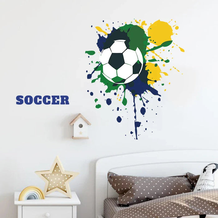 Football Game Wall Sticker For Home Decor