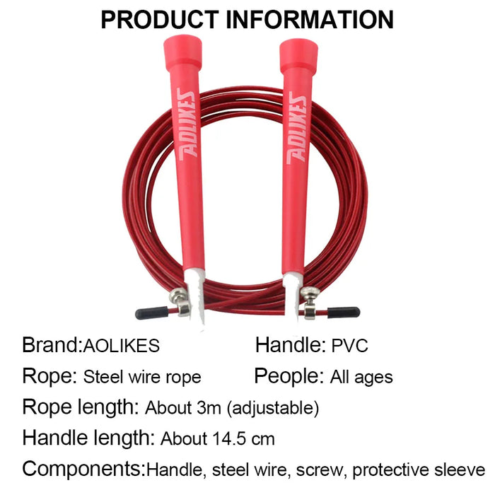 Adjustable Steel Wire Jump Rope 3M Fitness Equipment