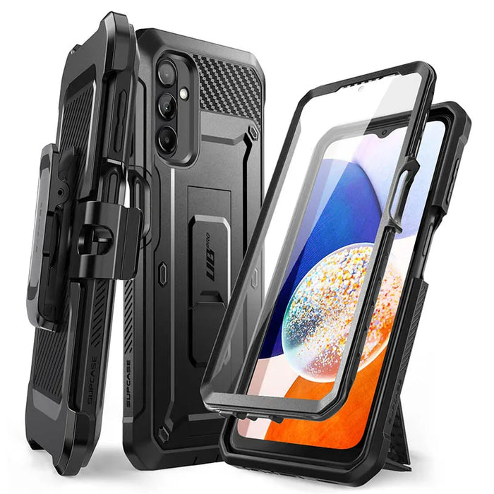 For Samsung Galaxy A14 5G 2023 Release Ub Pro Full-Body Rugged Holster Case With Built-In Screen Protector