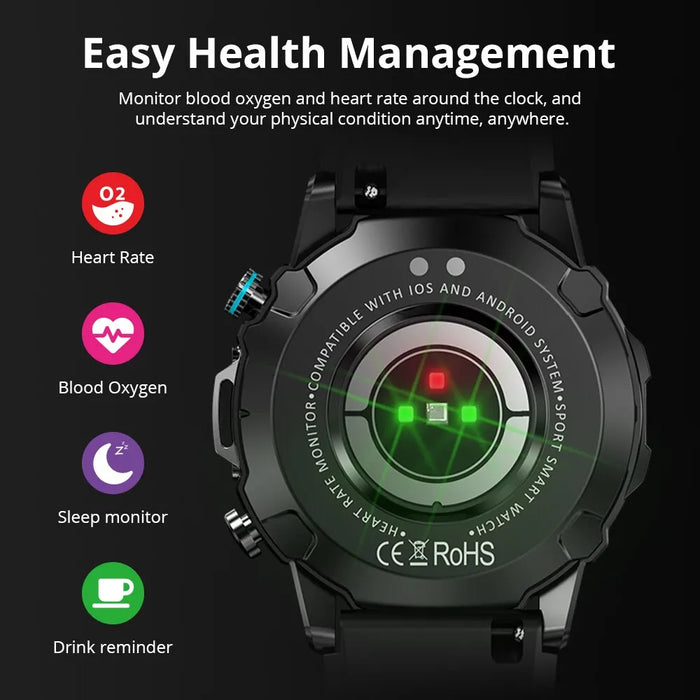 Unisex 1.43 Inch Amoled Smartwatch - 100 Sports Modes