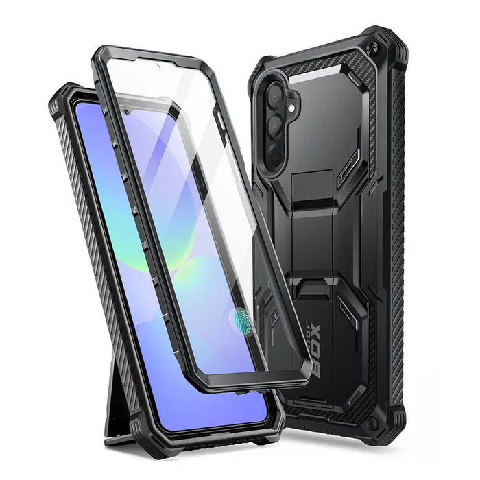 For Samsung Galaxy A36 Armorbox Full-Body Rugged Shockproof Phone Case With Built-In Screen Protector & Stand