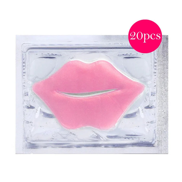 20 Crystal Collagen Lip Patches Moisturizing & Brightening Lip Mask For Nourished Lips