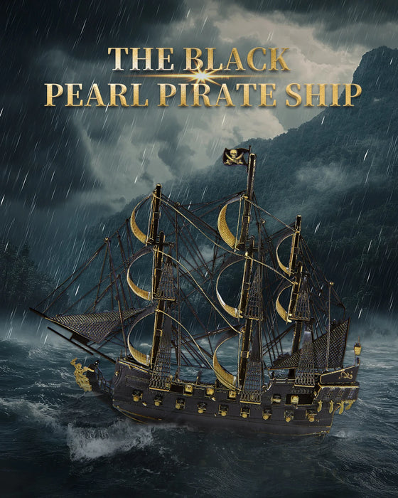 3D Metal Puzzle Set For Home Decor Black Pearl Magnet