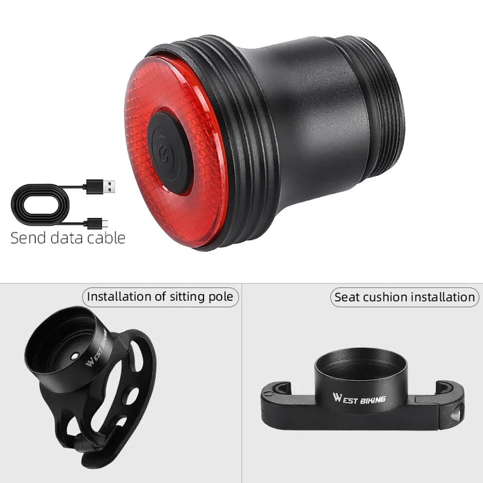 Smart Sensing Bike Tail Light Waterproof & Usb Charging