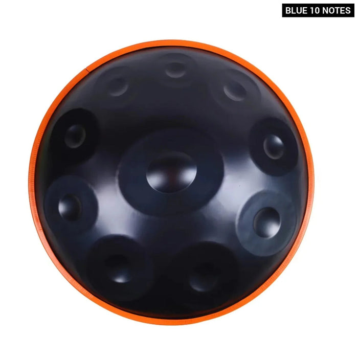 432Hz 10 9 Notes 22 Inch Golden Steel Tongue Handpan Drum For Yoga Meditation