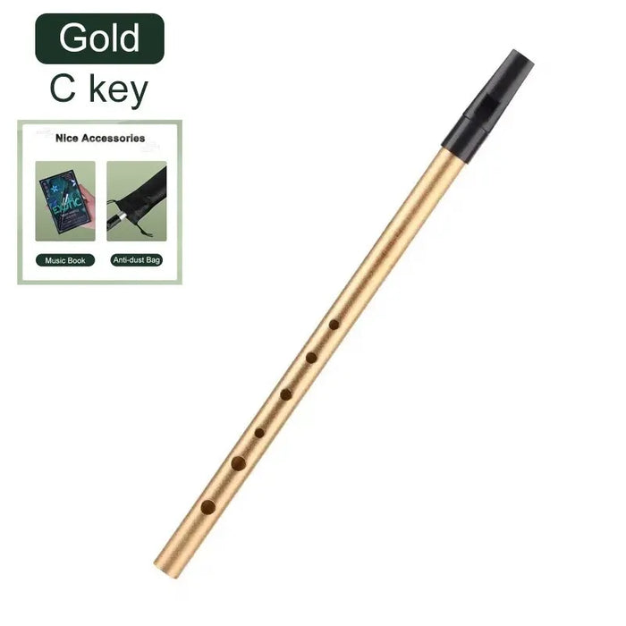 Authentic Irish Whistle Flute In C/D Key 6 Holes