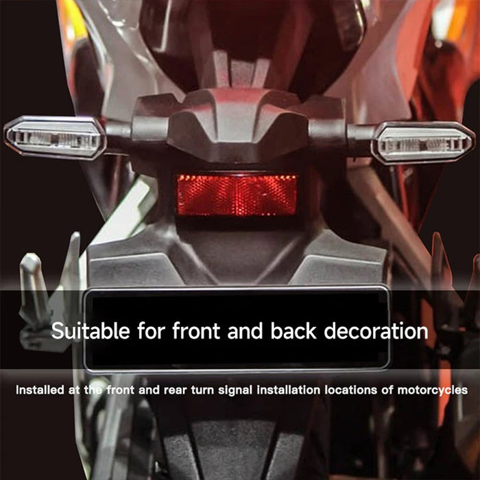 12V Motorcycle Led Turn Signal Lights Amber Flashing Indicators 2Pcs